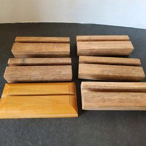 Wooden  Picture Easels - Set of 6